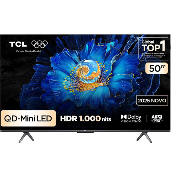 Smart TV TCL 50” QLED Mini LED 4K