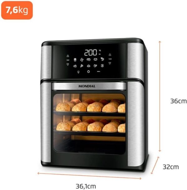 Fritadeira Air Fryer Forno Oven 12L - Imagem 2