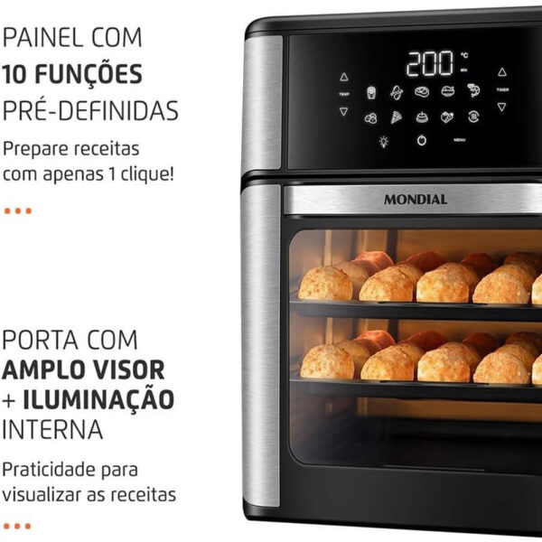 Fritadeira Air Fryer Forno Oven 12L - Imagem 3