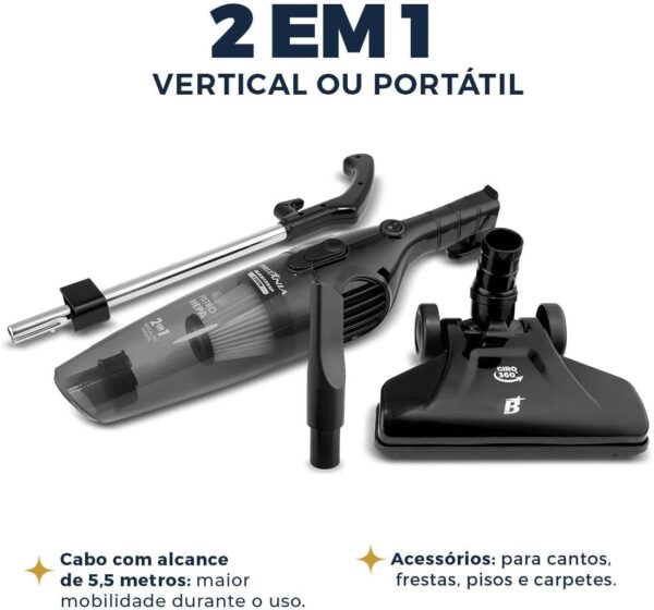 Aspirador de Pó Vertical Britânia 2 em 1 - Imagem 3