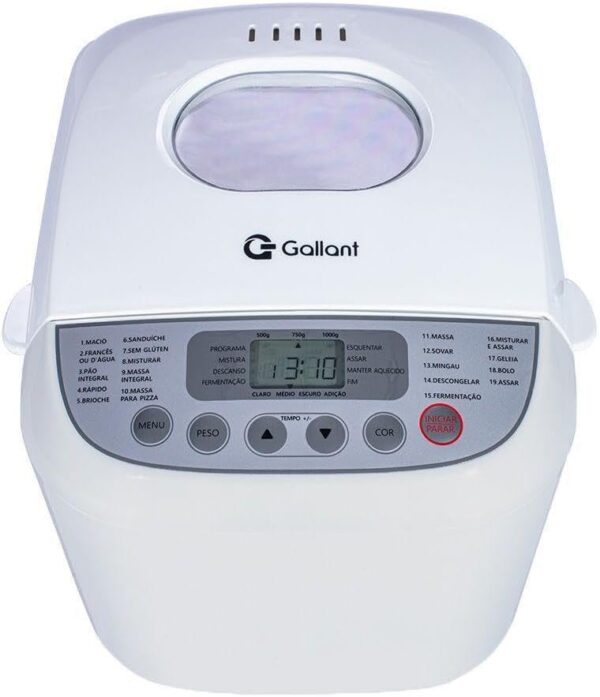 Panificadora 19 Programas Gallant 600W 127V - Imagem 3
