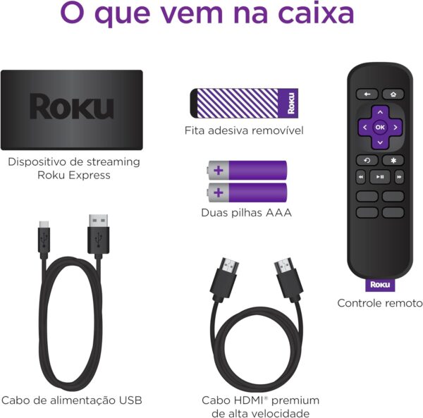 Dongle para TV Roku Express - Imagem 3