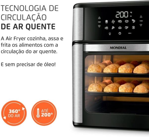 Fritadeira Air Fryer Forno Oven 12L - Imagem 4