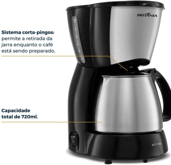 Cafeteira Britânia 18 Xícaras 220V - Imagem 4