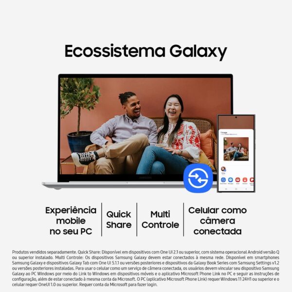 Notebook Samsung Galaxy Book4 Intel Core i5 - Imagem 5
