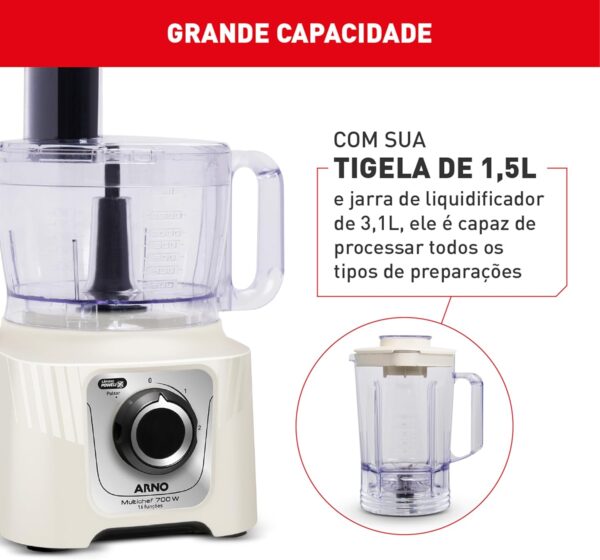 Multiprocessador Arno Multichef 700W - Imagem 5
