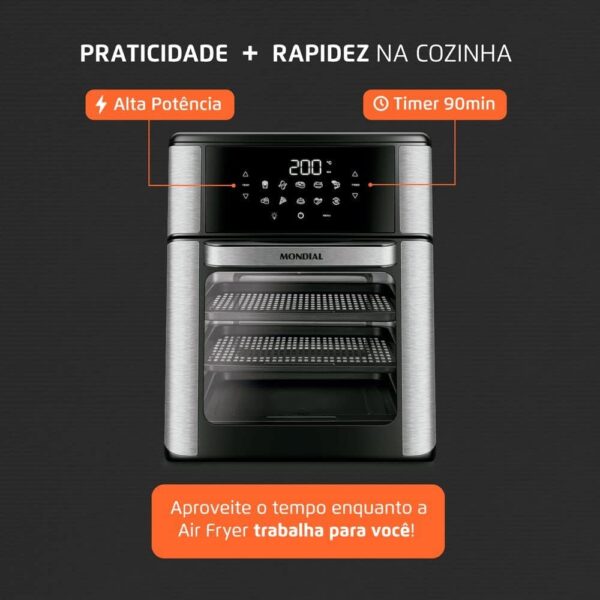 Fritadeira Air Fryer Forno Oven 12L - Imagem 7