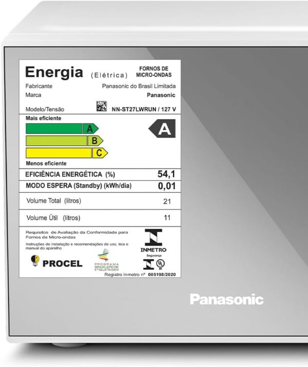 Micro-ondas Panasonic 21Lt 700W 127V - Imagem 7