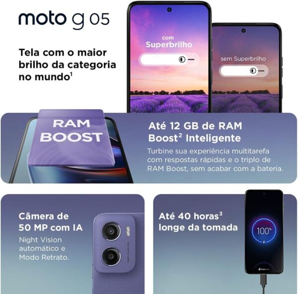 Smartphone Motorola Moto G05 - Imagem 7
