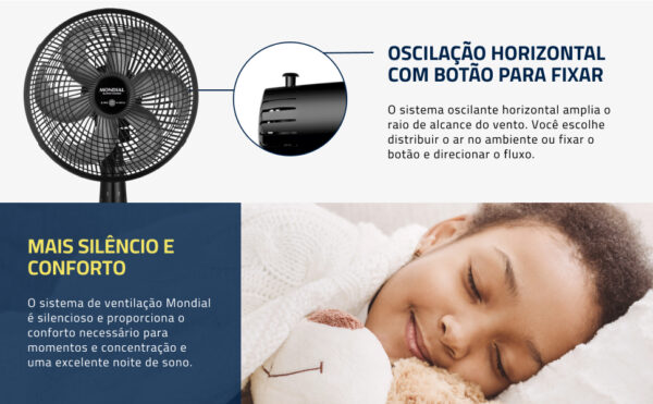 Ventilador de Mesa 30cm Super Power - Imagem 7