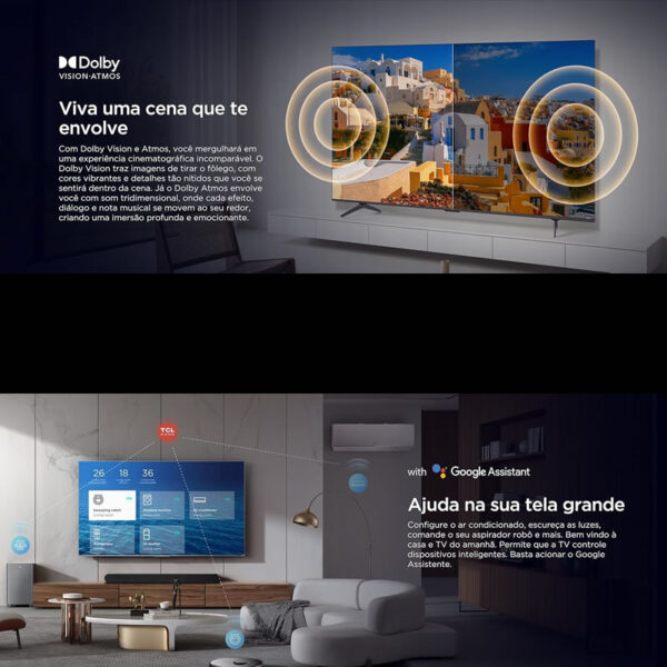 Smart TV TCL 50” QLED Mini LED 4K - Imagem 8