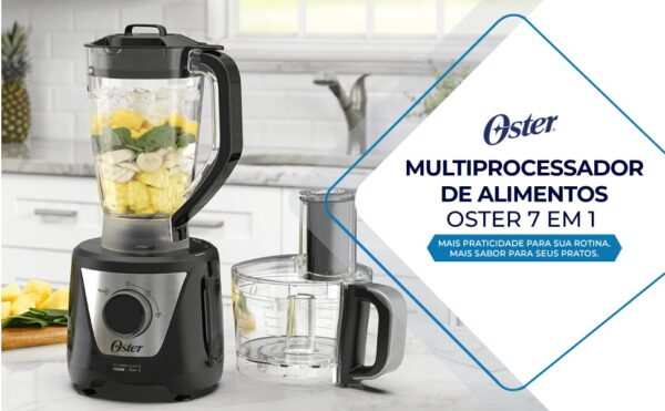 Multiprocessador de Alimentos Black 7 em 1 Oster - Imagem 7