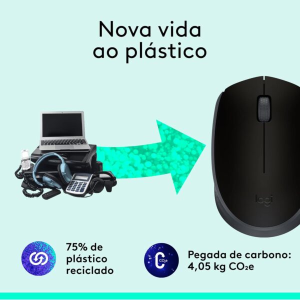 Mouse sem fio Logitech M170 - Imagem 8