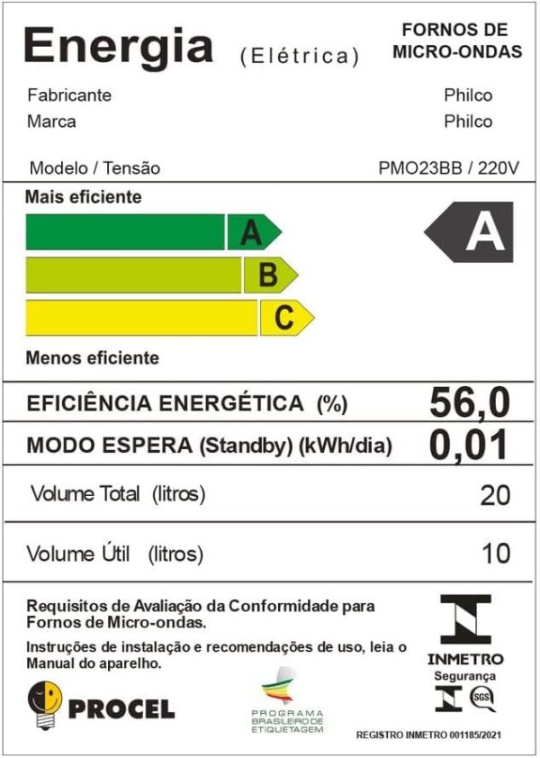 Micro-ondas Philco 20L 110V - Imagem 8
